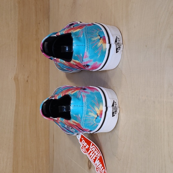 Vans Asher Colorful Tie-Dye Slip-On Womens Sneakers New With Tags No Box - Picture 7 of 10